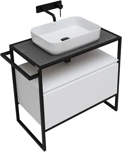 Тумба-умывальник напольная Allen Brau Priority 80 белый 1.31002.WM+