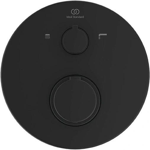 Термостат для 2 потребителей Ideal Standard Ceratherm T100 чёрный матовый A5814XG
