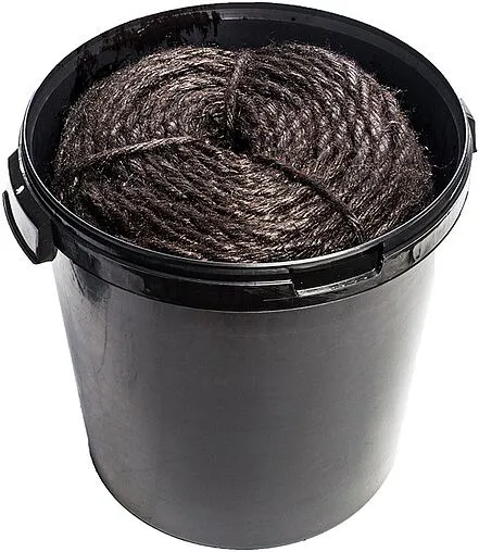 Канат смоляной (каболка) 10-12 мм ведро 12,5л (10кг)