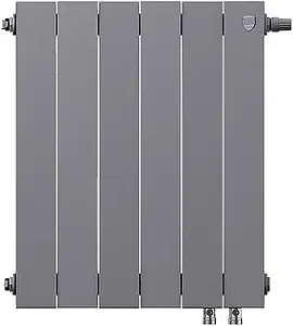Радиатор биметаллический 6 секций нижнее правое подключение Royal Thermo PianoForte VD 500 Silver Satin RTPNSSVD50006 Радиатор биметаллический 6 секций нижнее правое подключение Royal Thermo PianoForte VD 500 Silver Satin RTPNSSVD50006, 2