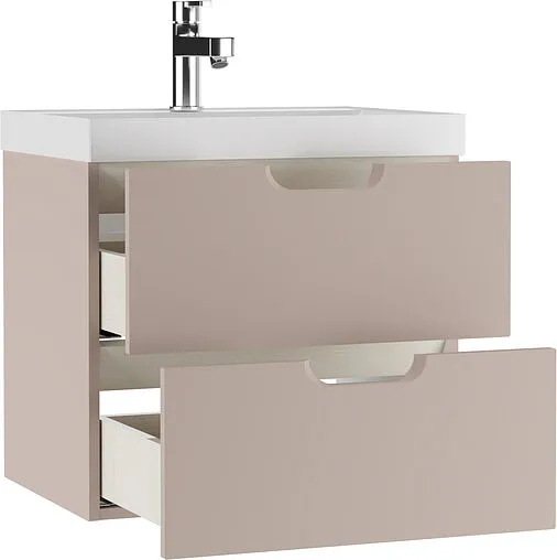 Тумба-умывальник подвесной Домино Dune 60 латте DD2507T+4627173210164