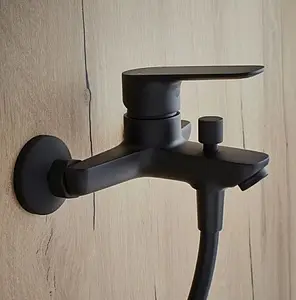 Комплект для ванны 3 в 1 Jacob Delafon Oscar чёрный матовый E29845RU-BL Комплект для ванны 3 в 1 Jacob Delafon Oscar чёрный матовый E29845RU-BL, 4