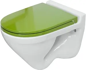 Унитаз подвесной Sanita Luxe Attica Color Green белый/зеленый ATCSLWH0113 Унитаз подвесной Sanita Luxe Attica Color Green белый/зеленый ATCSLWH0113, 1