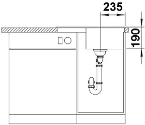 Мойка кухонная Blanco Zia 45 S Compact 68 антрацит 524721, 4