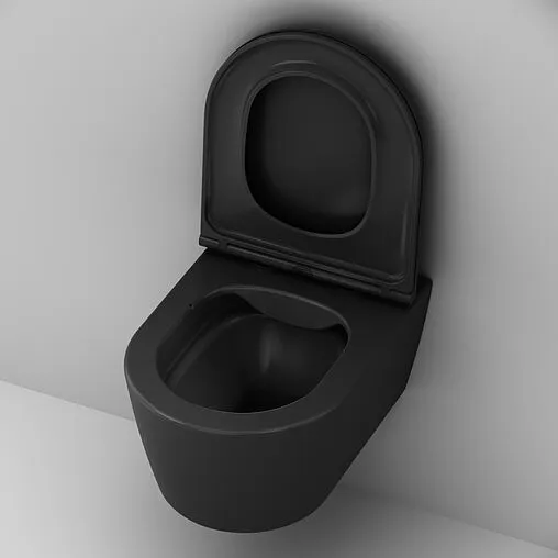 Унитаз подвесной безободковый Am.Pm Func FlashClean черный матовый C8F1700MBSC