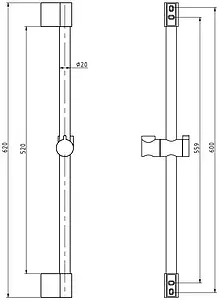 Душевая стойка Rav Slezak хром SK0013 Душевая стойка Rav Slezak хром SK0013, 2