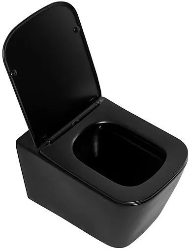 Унитаз подвесной безободковый BelBagno Ardente-C черный матовый BB3202CHR-MB