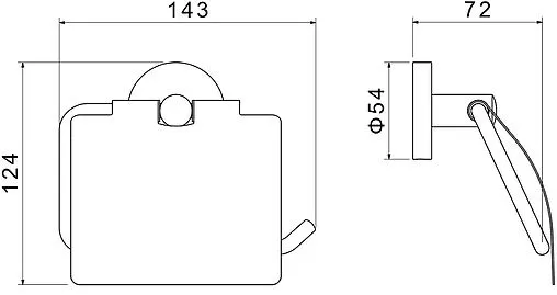 Держатель туалетной бумаги Aquatek Оберон хром AQ4209CR