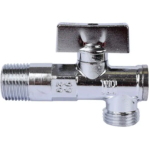Кран шаровый угловой с фильтром ½&quot;н x ⅜&quot;н x 10ц Bugatti Minnesota 08750001