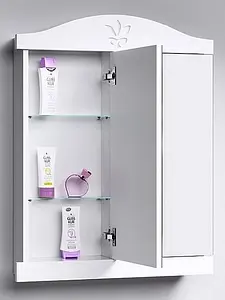 Шкаф-зеркало Aqwella Franchesca 85 белый FR0408, 3