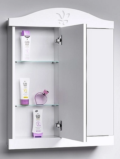 Шкаф-зеркало Aqwella Franchesca 85 белый FR0408