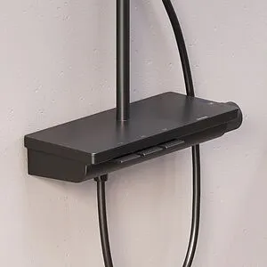 Душевая система с термостатом для ванны Damixa Gala чёрный матовый 953760300 Душевая система с термостатом для ванны Damixa Gala чёрный матовый 953760300, 5