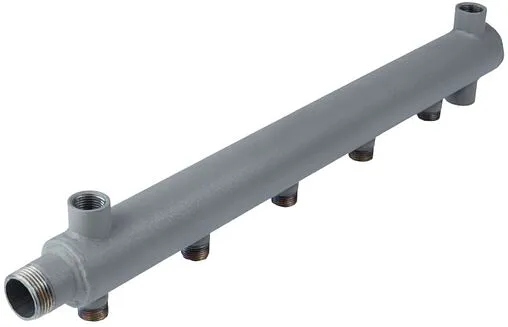 Коллектор распределительный концевой 5 отводов 1&quot;н x ½&quot;н Ду 50мм Valtec VTc.510.BS.SG50060405