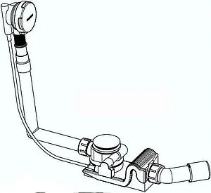 Слив-перелив для ванны Kaldewei Comfort-Level 4003 хром 687770650000 Слив-перелив для ванны Kaldewei Comfort-Level 4003 хром 687770650000, 2