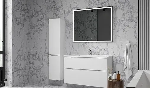 Тумба-умывальник подвесная Raval Wector 100 белый Wct.01.100/P/W/MD+4627173210201