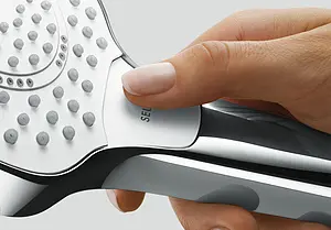 Лейка ручного душа Hansgrohe Croma Select S 110 Vario 3jet EcoSmart хром/белый 26803400 Лейка ручного душа Hansgrohe Croma Select S 110 Vario 3jet EcoSmart хром/белый 26803400, 3