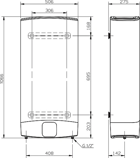 Водонагреватель накопительный электрический Ariston ABS VLS EVO WI-FI 80 3700456