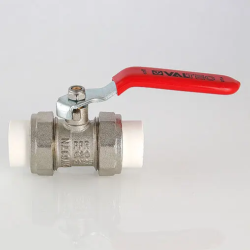 Кран шаровый с двумя переходами на пп трубу 32мм x 32мм Valtec VTp.745.0.032 Кран шаровый с двумя переходами на пп трубу 32мм x 32мм Valtec VTp.745.0.032