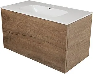Тумба-умывальник подвесной Allen Brau Glority 90 дуб антик 1.35001.NW+1.35008.20, 3