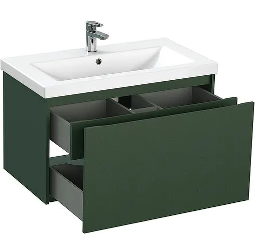 Тумба под умывальник подвесная Cersanit Grande 80 зеленый 64303