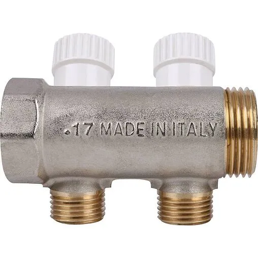 Коллектор регулирующий проходной 2 отвода 1"в/н x ½"к Stout SMB 6851 011202 Коллектор регулирующий проходной 2 отвода 1"в/н x ½"к Stout SMB 6851 011202