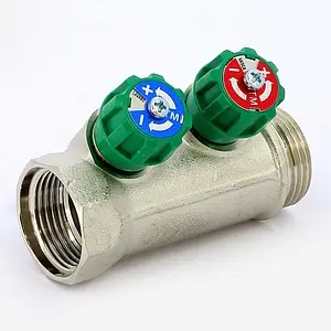 Коллектор регулирующий проходной 2 отвода 1"в/н x ½"к Tiemme RUBINO 1840007 Коллектор регулирующий проходной 2 отвода 1"в/н x ½"к Tiemme RUBINO 1840007, 3