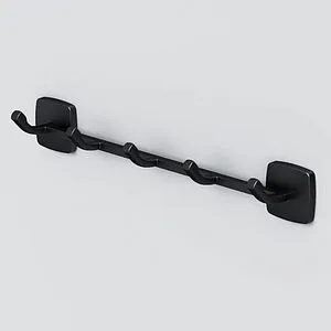 Планка с 5-ю крючками Am.Pm Gem чёрный матовый A9035922 Планка с 5-ю крючками Am.Pm Gem чёрный матовый A9035922, 5