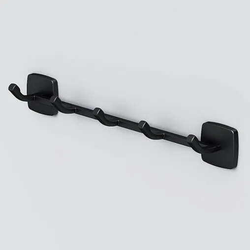 Планка с 5-ю крючками Am.Pm Gem чёрный матовый A9035922