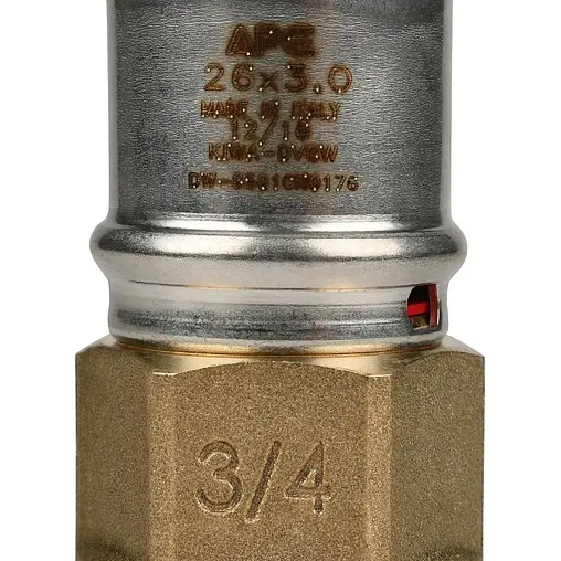 Муфта пресс переходная 26мм x ¾&quot;в Stout SFP-0002-003426