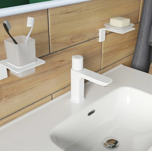 Смеситель для раковины IDDIS Slide белый матовый SLIWTBTi01