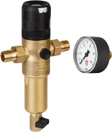 Фильтр тонкой очистки воды с редуктором давления ½"н x ½"н Goetze FD07-½H+Н GTZFIN011 Фильтр тонкой очистки воды с редуктором давления ½"н x ½"н Goetze FD07-½H+Н GTZFIN011