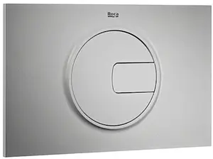 Клавиша смыва для унитаза Roca PL-4 890098002 хром матовый Клавиша смыва для унитаза Roca PL-4 890098002 хром матовый, 1