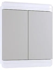 Шкаф-зеркало Aqwella Corsica 74 белый Kor.04.07, 1