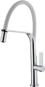 Смеситель для кухни с гибким изливом Teka FO 997 белый/хром 62997020FW Смеситель для кухни с гибким изливом Teka FO 997 белый/хром 62997020FW, 1
