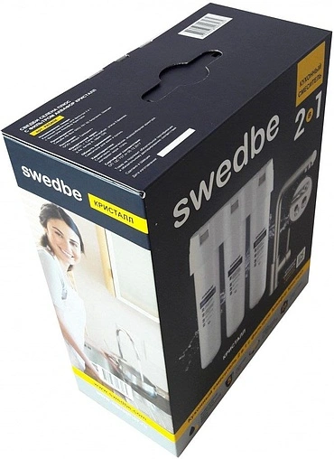 Смеситель для кухни с подключением к фильтру Swedbe Selene Plus нержавеющая сталь K8540K