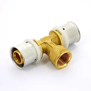 Тройник пресс переходной 26мм x ½"в x 26мм Uni-fitt 707G8280 Тройник пресс переходной 26мм x ½"в x 26мм Uni-fitt 707G8280, 5