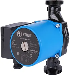 Насос циркуляционный Stout 25/40-180 SPC-0001-2540180 Насос циркуляционный Stout 25/40-180 SPC-0001-2540180, 1