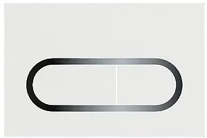 Клавиша смыва для унитаза Ravak Chrome X01455 кнопки/белый глянцевый, рамка/хром глянцевый Клавиша смыва для унитаза Ravak Chrome X01455 кнопки/белый глянцевый, рамка/хром глянцевый, 1