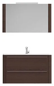 Шкаф-зеркало Am.Pm Awe 100 венге фактурный M15MCX1001VF Шкаф-зеркало Am.Pm Awe 100 венге фактурный M15MCX1001VF, 3