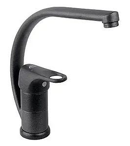 Смеситель для кухни Timo Nordic чёрный матовый 0156U black, 1