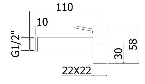 Гигиенический душ Paffoni Square хром ZDOC121CR