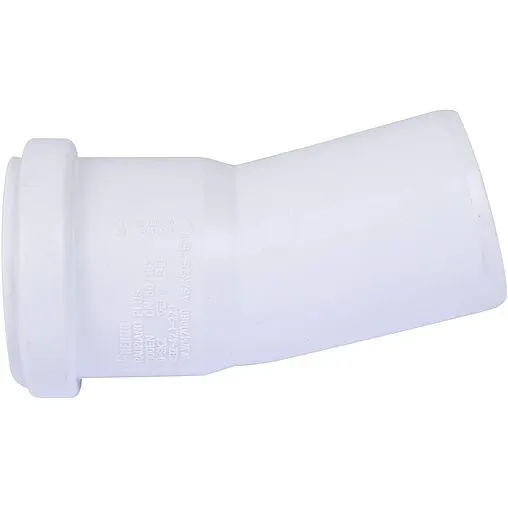 Отвод внутренний бесшумный D=75мм Угол 15° Rehau Raupiano Plus 11211441002