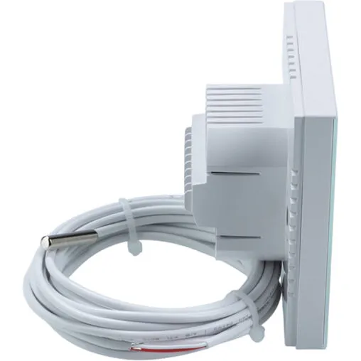 Проводной комнатный терморегулятор двухконтурный НО/НЗ 230В Valtec белый VT.AC634.1.0