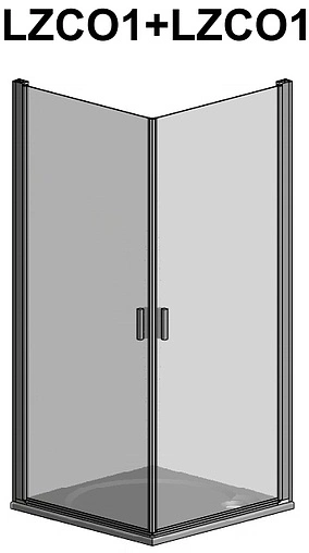 Душевая дверь 1000мм прозрачное стекло Roltechnik Lega Lift Line LZCO1/1000 227-1000000-00-02
