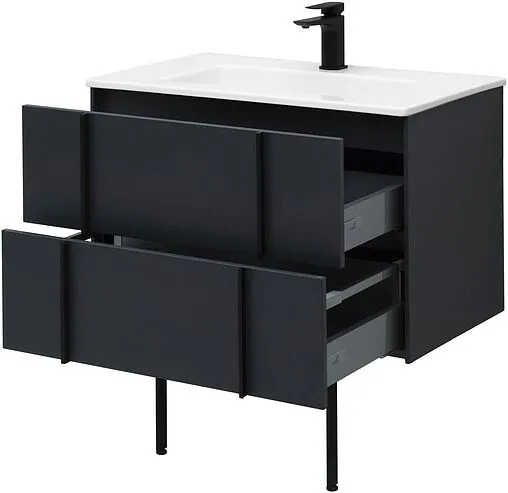 Тумба-умывальник подвесной Allen Brau Reality 80 антрацит 1.32005.AM+