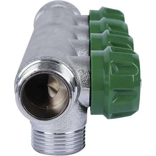 Коллектор регулирующий проходной 4 отвода ¾&quot;в/н x ¾&quot;ек Stout SMB-6850-343404