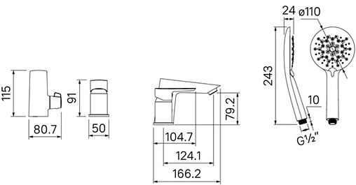 Смеситель на борт ванны на 3 отверстия IDDIS Cloud белый/хром CLOSB30i07