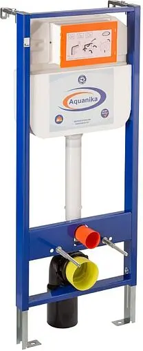 Инсталляция для подвесного унитаза Set 4 в 1 Aquanika Basic 10.702.450.02.05W с кнопкой белый глянцевый Инсталляция для подвесного унитаза Set 4 в 1 Aquanika Basic 10.702.450.02.05W с кнопкой белый глянцевый