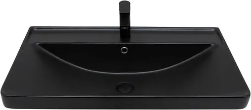 Раковина Aquanet Ирис 80 черный матовый 00329249