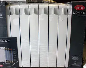 Радиатор биметаллический 10 секций Rifar Monolit 500 белый RM50010 Радиатор биметаллический 10 секций Rifar Monolit 500 белый RM50010, 3